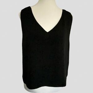 Babaton Black V-Neck Classic Lightweight Camisole Top- Sz- L
